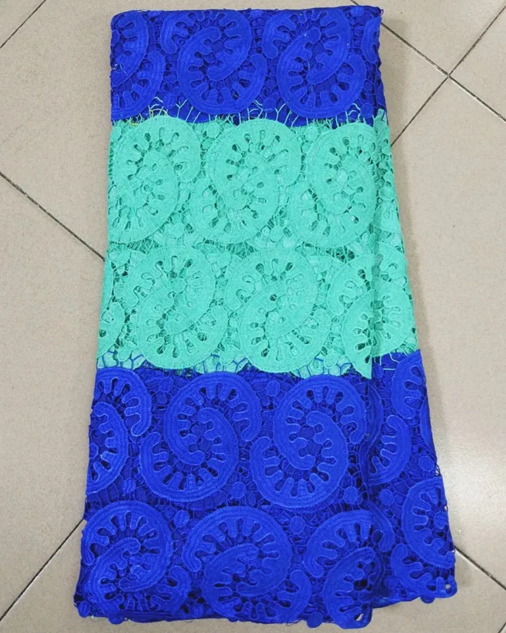 

5Yards/pc Fashionable orange and yellow flower african water soluble lace embroidery french guipure lace fabric for dress BW12-4