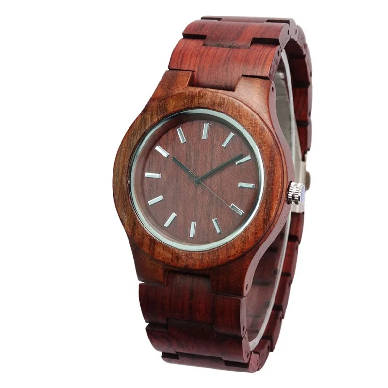 Мужские деревянный Часы лучший бренд роскошных часов 2016 новейшие Япония
