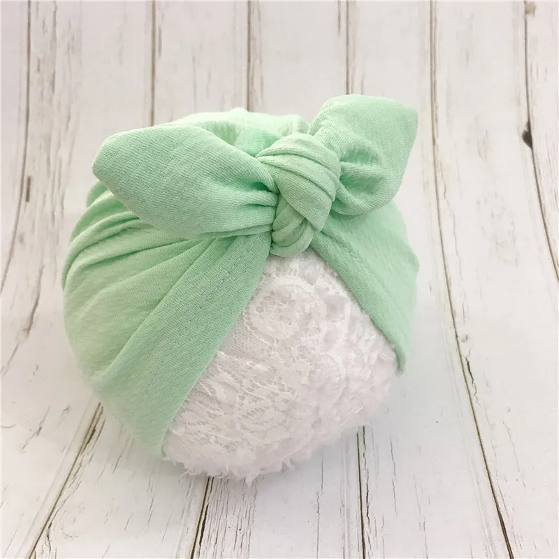 2019 Fashion Baby Hats Rabbit Ears Infant Children Baby Girls Boho Hat Beanie Scarf Turban Head Wrap Cap headscarf