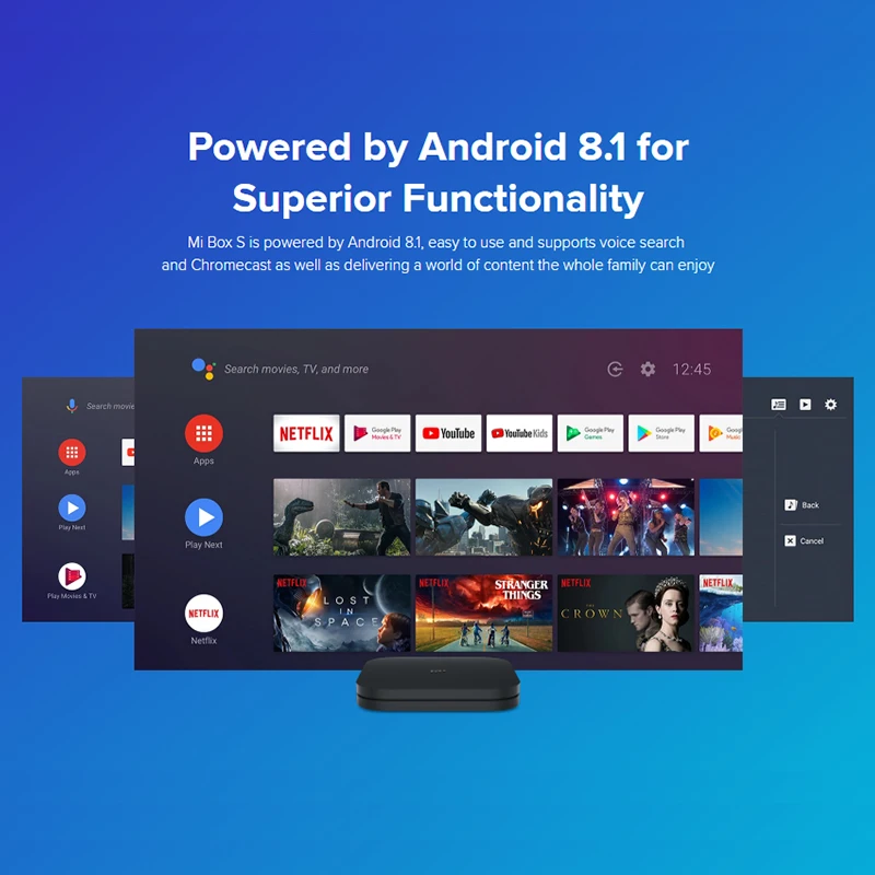 Глобальная версия Xiaomi Mi Box S 4K HDR Android TV 8.1 Ultra HD 2G 8G WI-FI Google Cast Netflix IPTV-приставка 4 Media