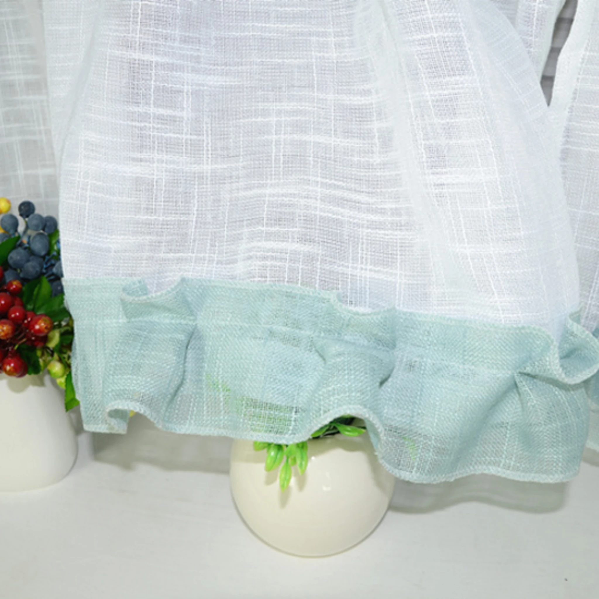 Полузанавес для вышивания окон настраиваемый световой занавес кофейная панель