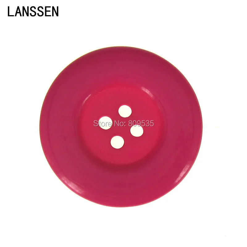 

6 шт., полимерные пуговицы с 4 отверстиями, 1-1/2 дюйма, 38,0 мм