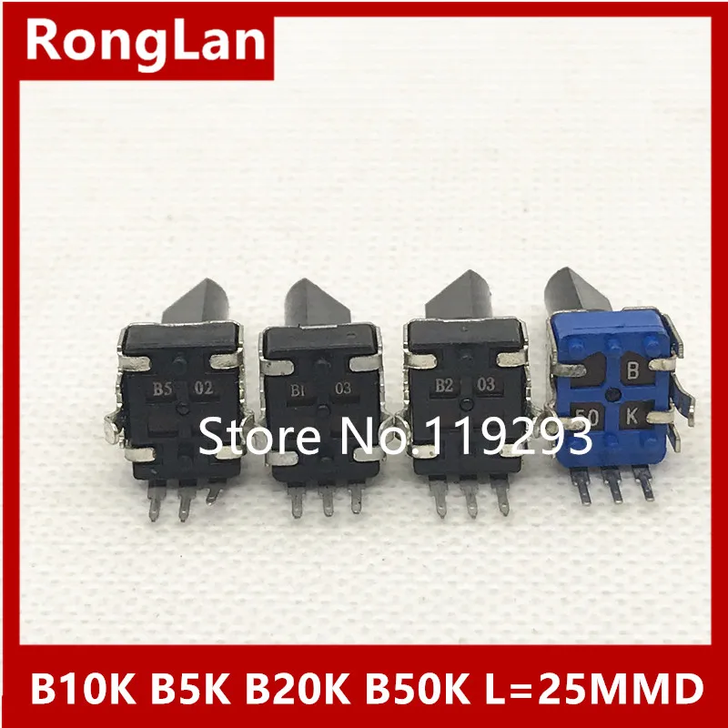 

[BELLA]09 Model 0932n potentiometer single vertical joint potentiometer B100K B10K B5K B20K B50K L=25MM D-shatf 18MMF--50PCS/lot