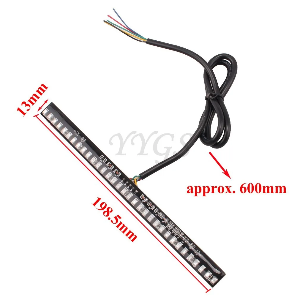 Универсальный мотоциклетный светильник полоса задний тормоз стоп сигнал