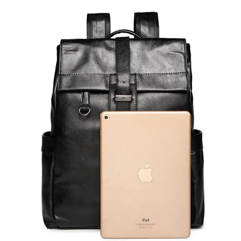 Мужской рюкзак из высококачественной искусственной кожи школьные ранцы ранец