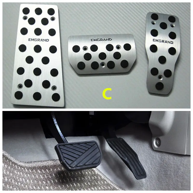 Для Geely Emgrand 7 EC7 EC715 EC718 Emgrand7 E7, Emgrand7-RV EC7-RV EC715-RV EC7, GC7, автомобильная педаль тормоза сцепления защитная крышка - Название цвета: C