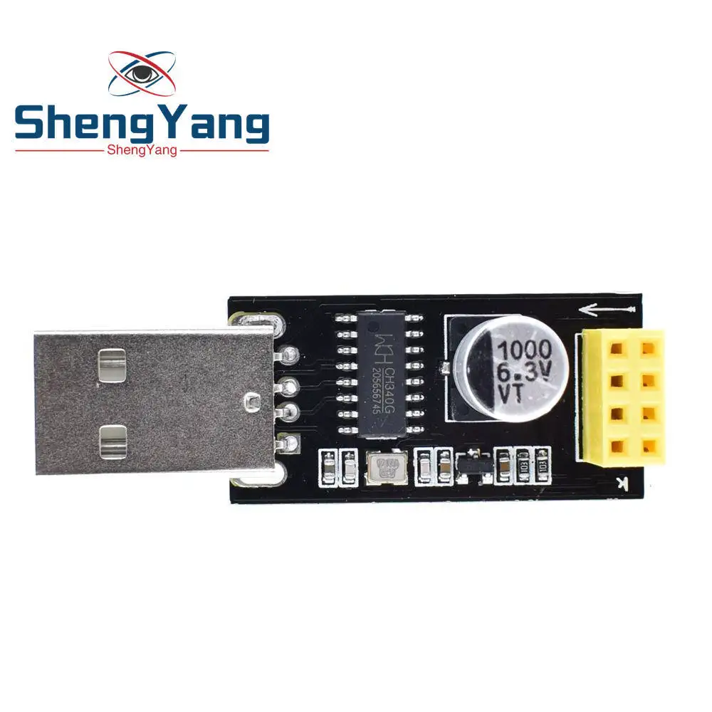 ESP8266 Adapter ESP01 программатор адаптер UART GPIO0 ESP-01 адаптер ESP8266 CH340G USB к ESP8266 Серийный беспроводной Wifi разработчик плата модуль - Цвет: ESP8266 Adapter