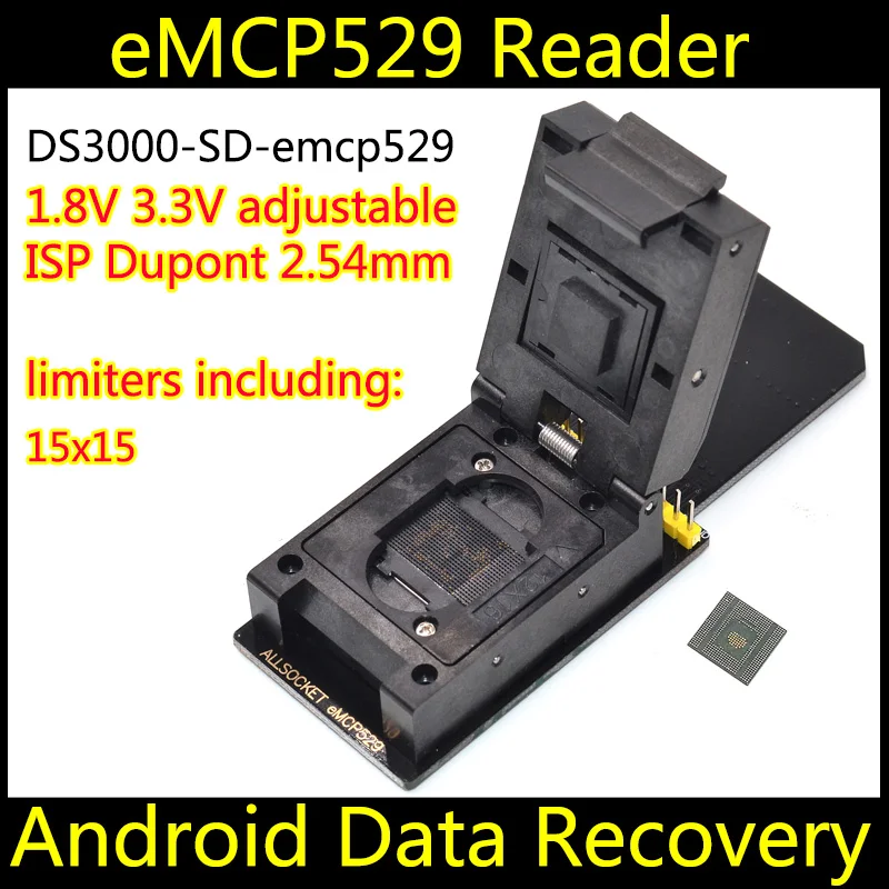 Адаптер считывателя BGA153 + 169 162 186 221 529 для Samsung Toshiba Kingston Skhynix NAND флэш память emmc