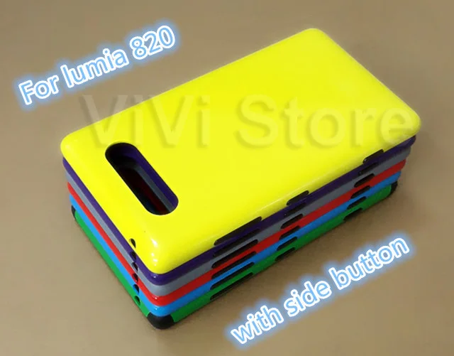 Оригинальный новый корпус для Nokia Lumia 820 настоящая крышка батареи задняя с боковой