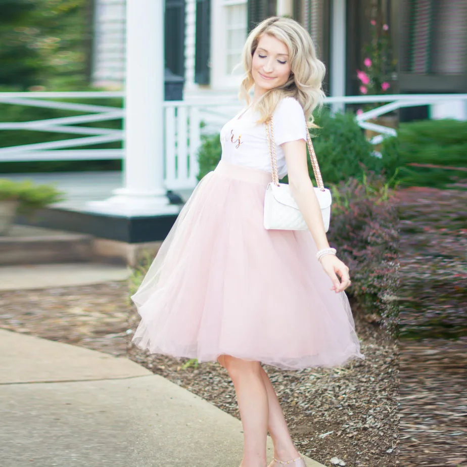 Повседневная фатиновая юбка для беременных розовая пачка большого размера