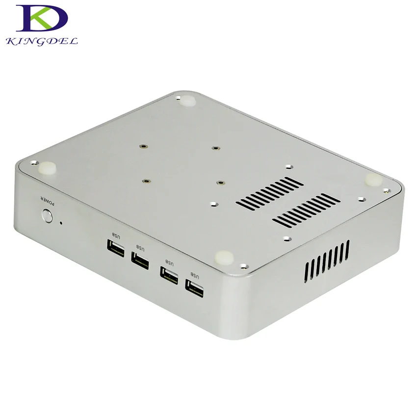 Новейший Barebone Мини ПК без вентилятора Intel Core i5 6360U процессор 4 м кэш Макс 16 г ram DDR4