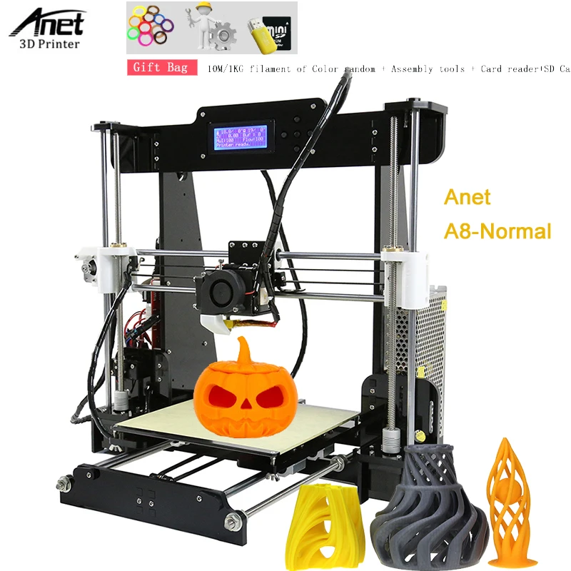 Anet A8 3D принтеры автоматическое выравнивание Высокая точность настольного Reprap Prusa