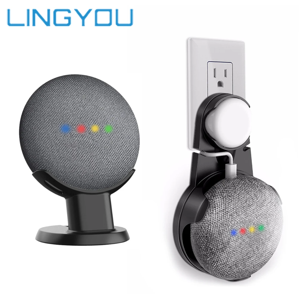 LINGYOU Настольная подставка держатель настенное крепление для Google Home мини гнездо