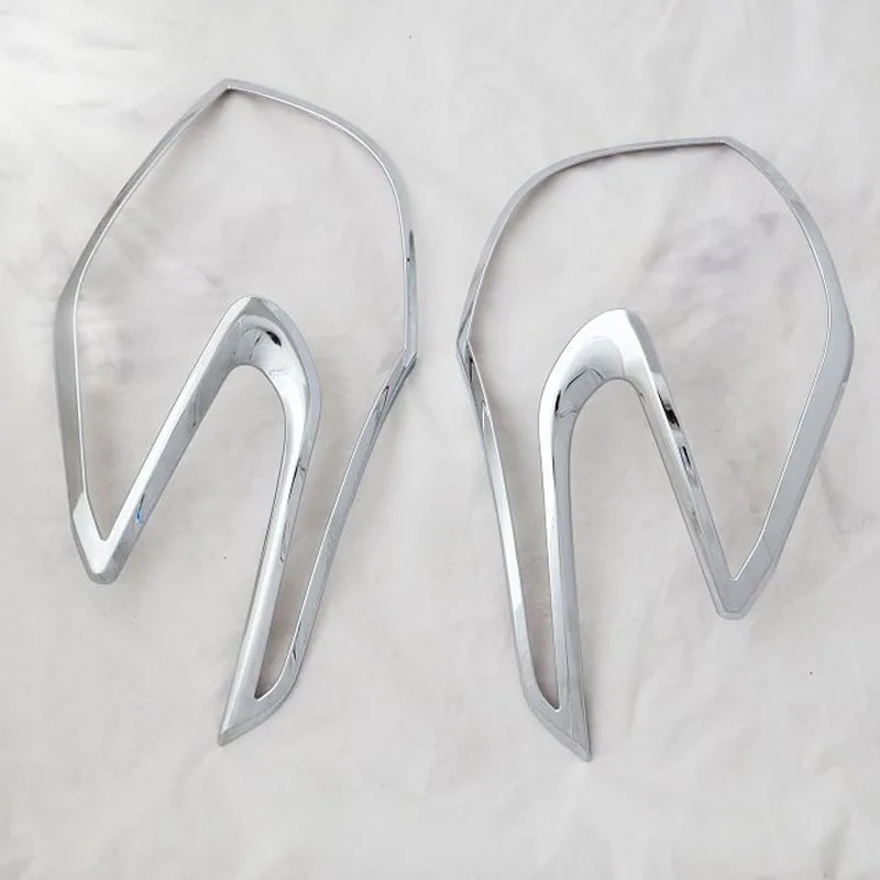 Chrome задний фонарь крышку лампы для Toyota yaris 2014 огни автомобиля украшения|cover for|cover