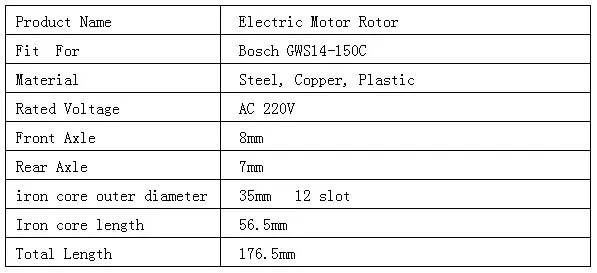AC220V-240V якоря ротор для Bosch GWS14-150C GWS14-125CIT GWS14-125INOX GRB14-CE GWS14-CE GWS14-150CI GWS14-125CIT