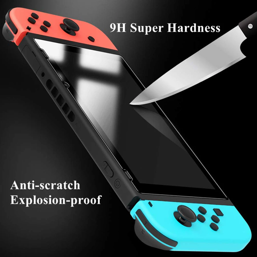 6 в 1 сумка для хранения Nintendo Switch + защитный чехол из ТПУ 2 пленки закаленного
