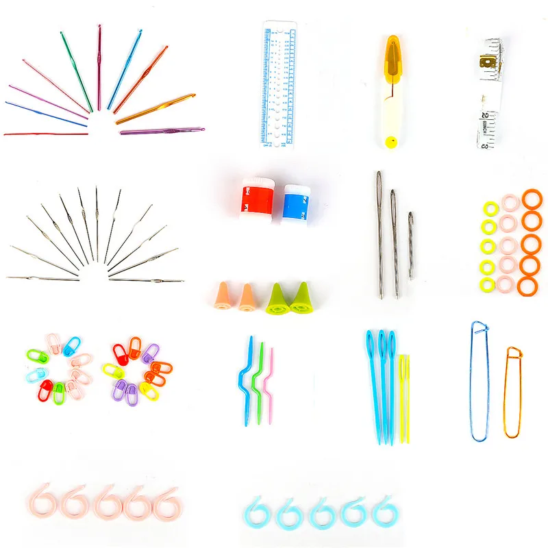 1 Набор крючков для вязания крючком набор алюминиевых вязальных игл рукоделия