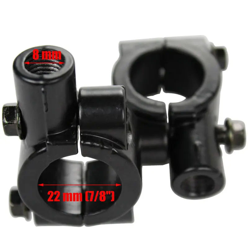 Универсальный держатель для зеркала заднего вида на руль мотоцикла 7/8 &quot