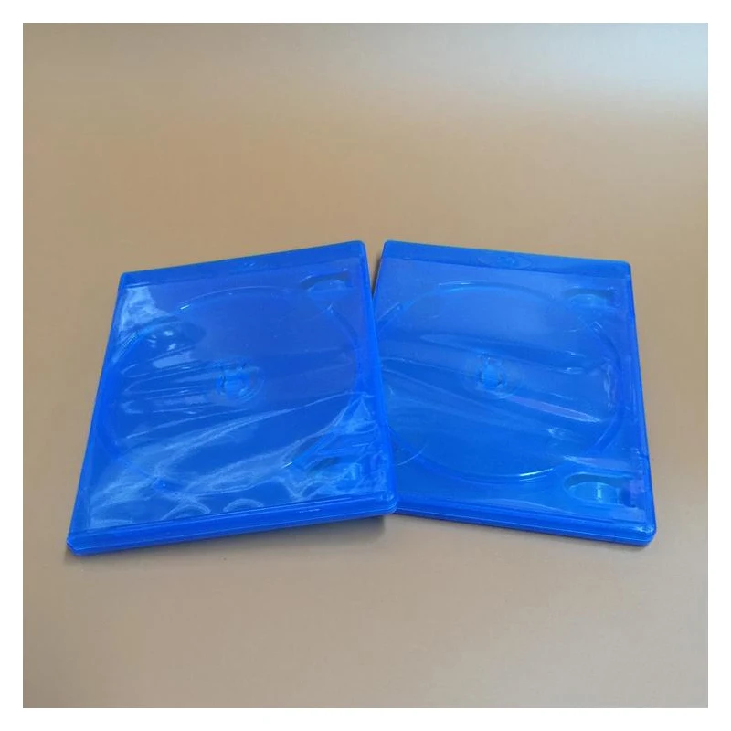 2 шт двойной Blu Ray диск синий мягкий пластиковый чехол 171x135x11 мм удерживайте