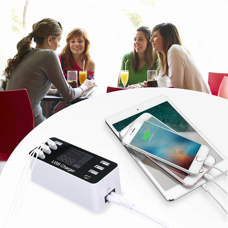 8 портов Мульти USB зарядное устройство концентратор Быстрая зарядка 3 0 Usb
