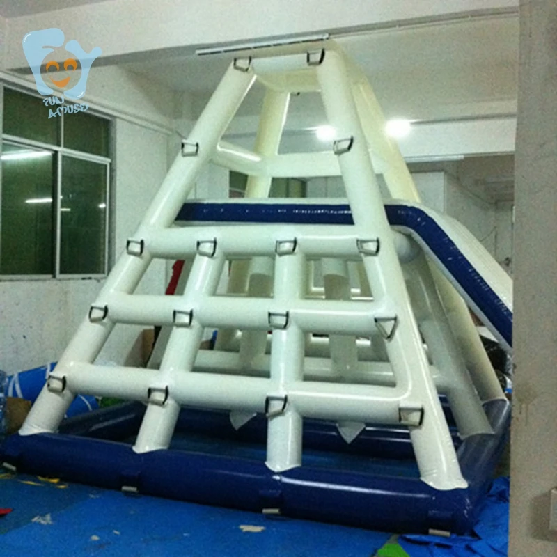 Large Inflatable Water Floating Islands Fun Sports Games Climbing Wall Giant Adult Slide Beach Park |
