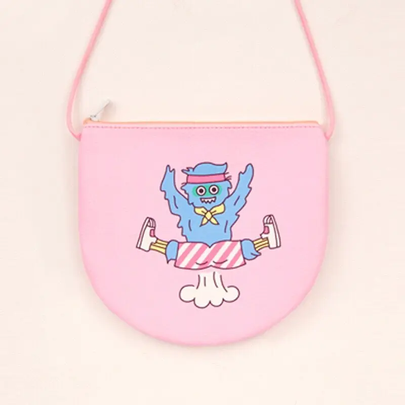 Pink Супер милая девушка сумка Bentoy сумка Корея Япония дизайн женская сумка через плечо Забавный мультфильм печать подарок для дочери сумки - Цвет: Pink