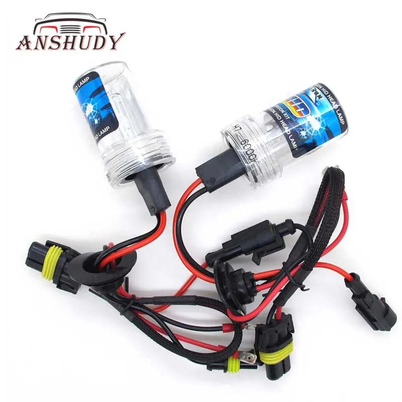 AC 35W 55W H7 H11/H9/H8 HID ксеноновая лампа H1 H3 9005/HB3 9006/HB4 12V для автомобильных фар