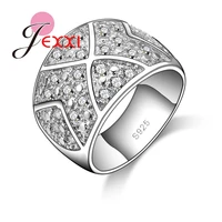 women men best gifts anniversarywedding accessories 925 sterling silver circle ring african aaa crystal ring for women