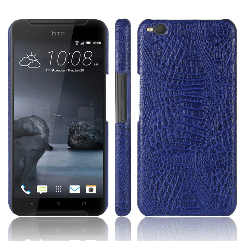 Жесткий чехол для HTC X 9 X9 X9U 5 &quotс крокодиловой текстурой Высококачественная
