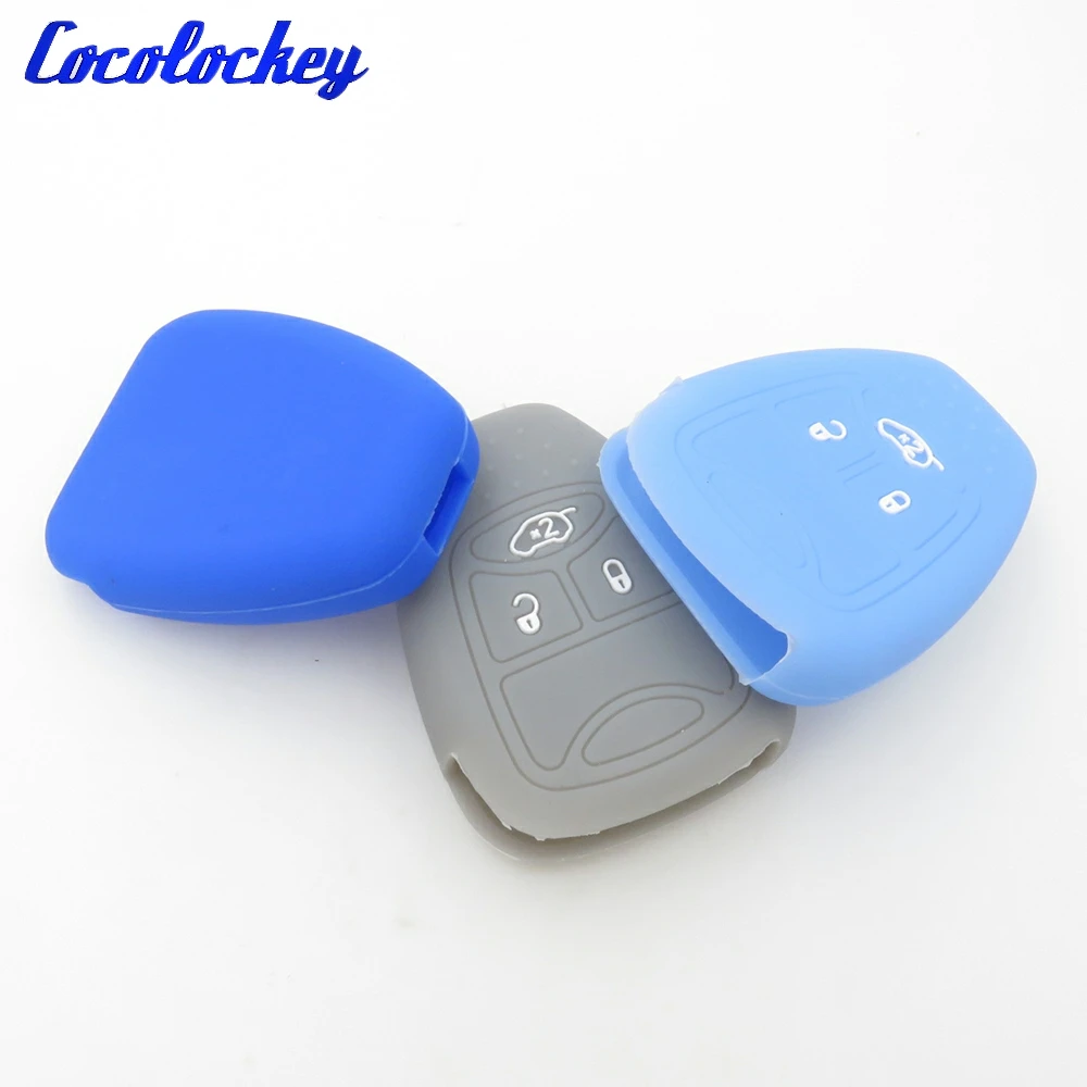 Cocolockey силиконовый чехол для автомобильного ключа Jeep Chrysler 200 300 Aspen PT Cruiser Sebring Dodge
