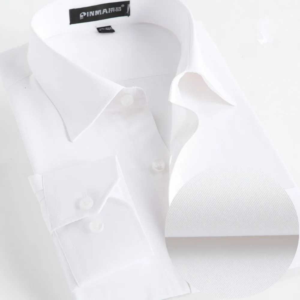 Мужские рубашки Social 2017 брендовые весенние Формальные не железные солидные с