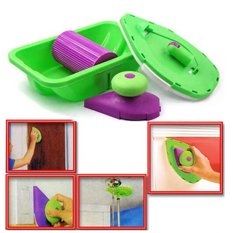 Набор точечных и красных роликов лотков домашняя щетка для чистки краски