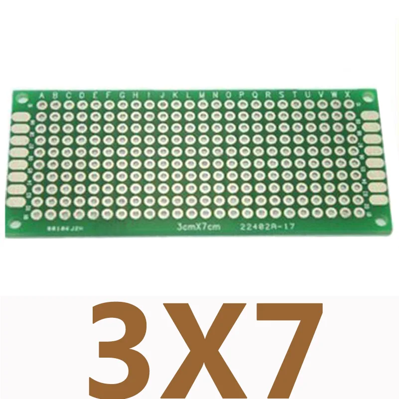 5 шт./лот 3x7 см двухсторонний Прототип PCB 3*7 прото доска для Arduino