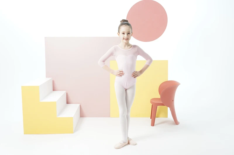 Балетное танцевальное трико для девочек 2019 новое летнее Сетчатое платье с