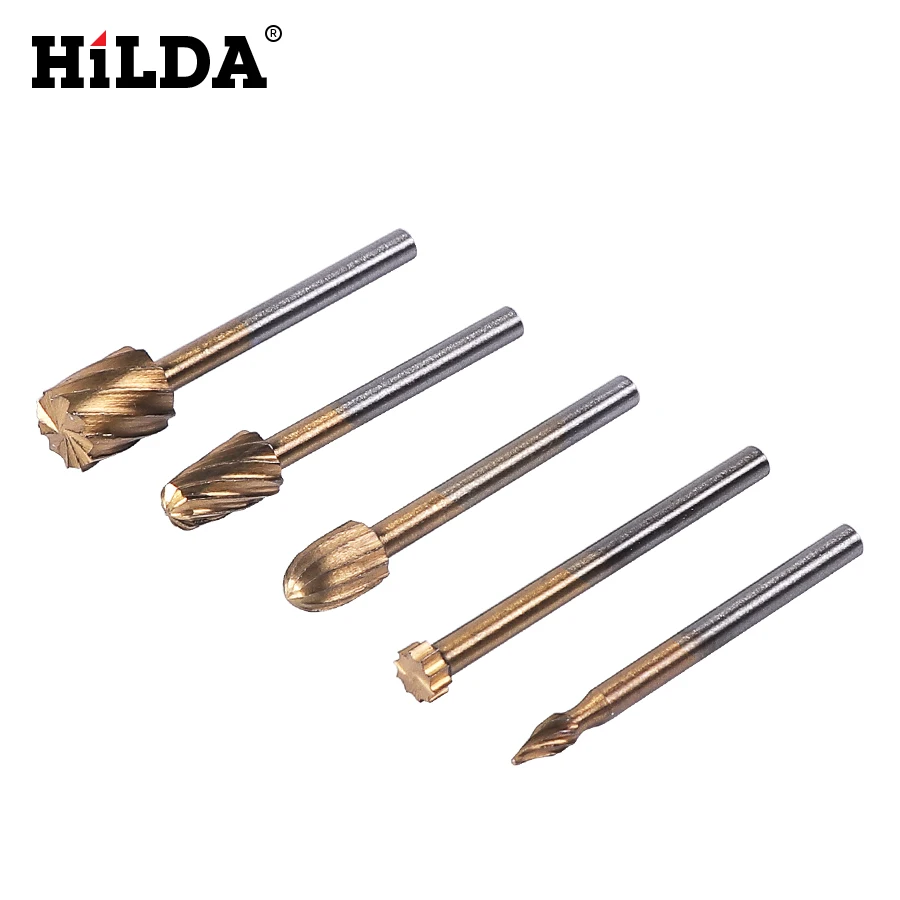 HILDA 20 шт. HSS Dremel фрезерный титановый вращающийся нож для дерева резак