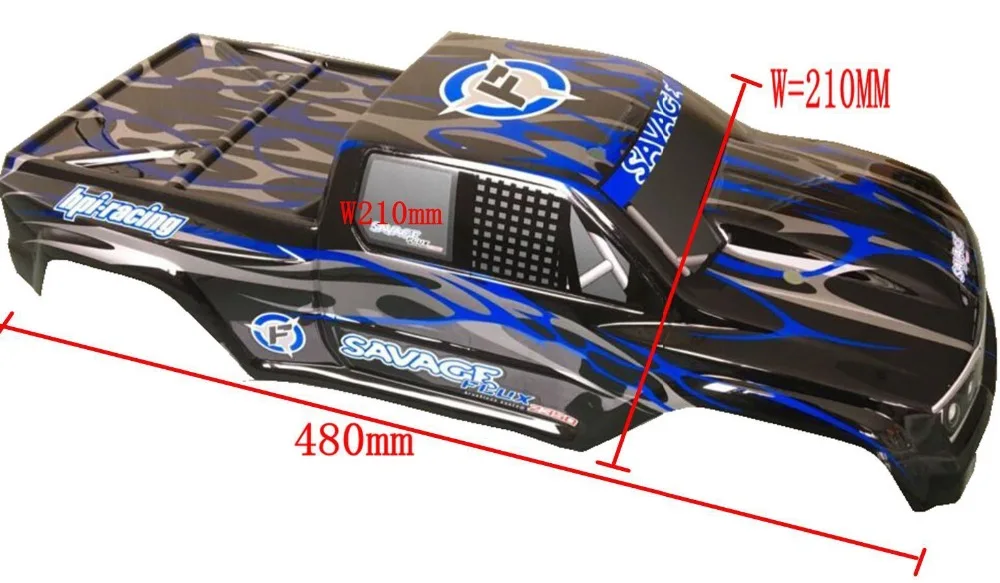 Корпус HPI Racing Savage 4WD 1/8 Truggy 4.6XL Flux 5 9 480 мм|body shell|hpi savage fluxhpi flux |