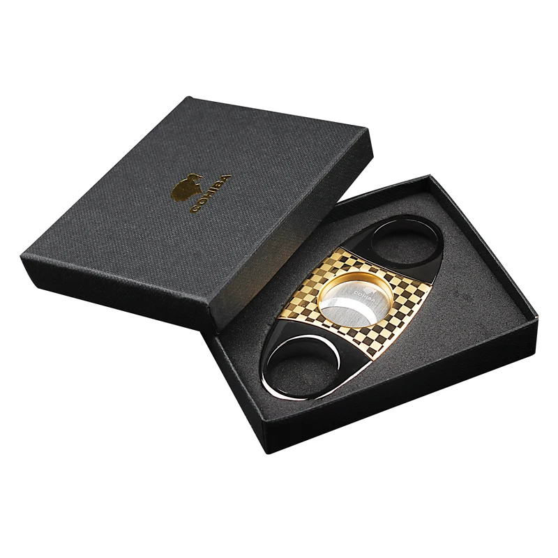 Lusfo COHIBA металлический классический резак для сигар из нержавеющей стали