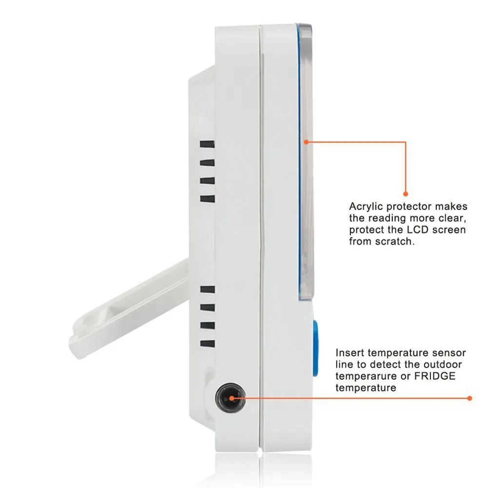 Цифровой термометр с ЖК-дисплеем Электронный температурный гигрометр Будильник