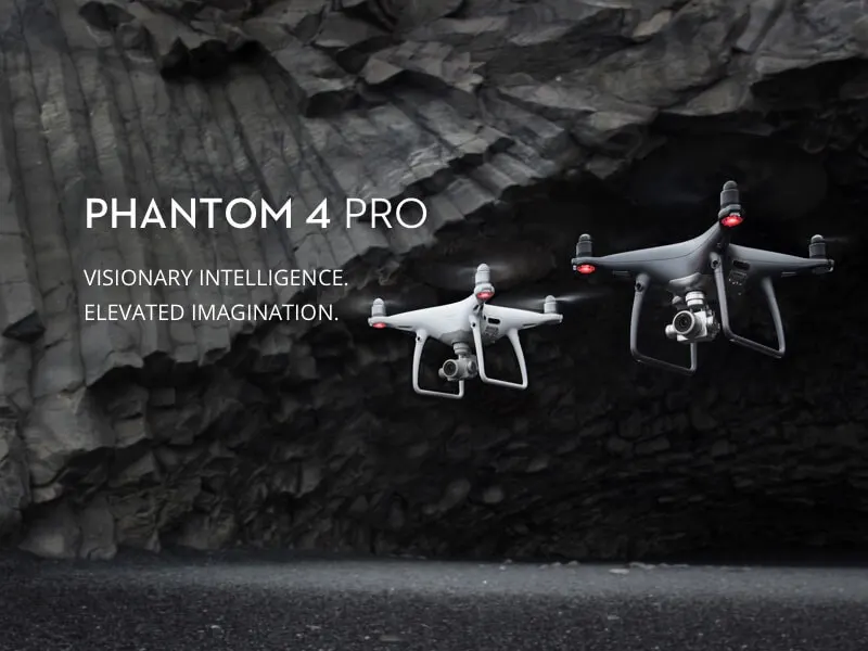 DJI Phantom 4 Pro Серия Дрон белый и обсидиан с 4K HD камера v2.0