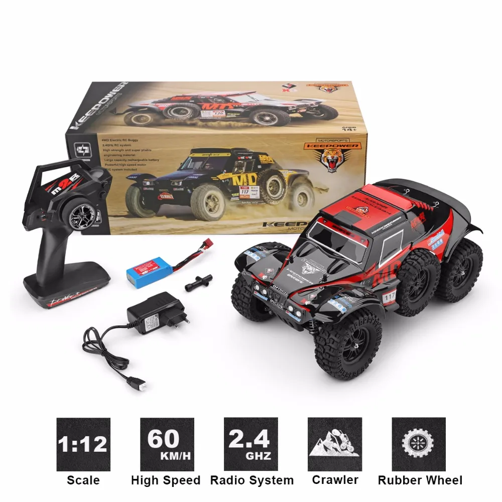 Wltoys 1/12 2 4G 4WD 60 км/ч ралли Радиоуправляемый автомобиль электрический багги