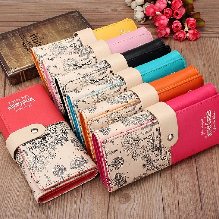 

Women Wallets Hasp Lady Purses Handbags Brand Design Woman Moneybags Coin Purse ID Cards Holder Clutch Female Long Wallet Bags