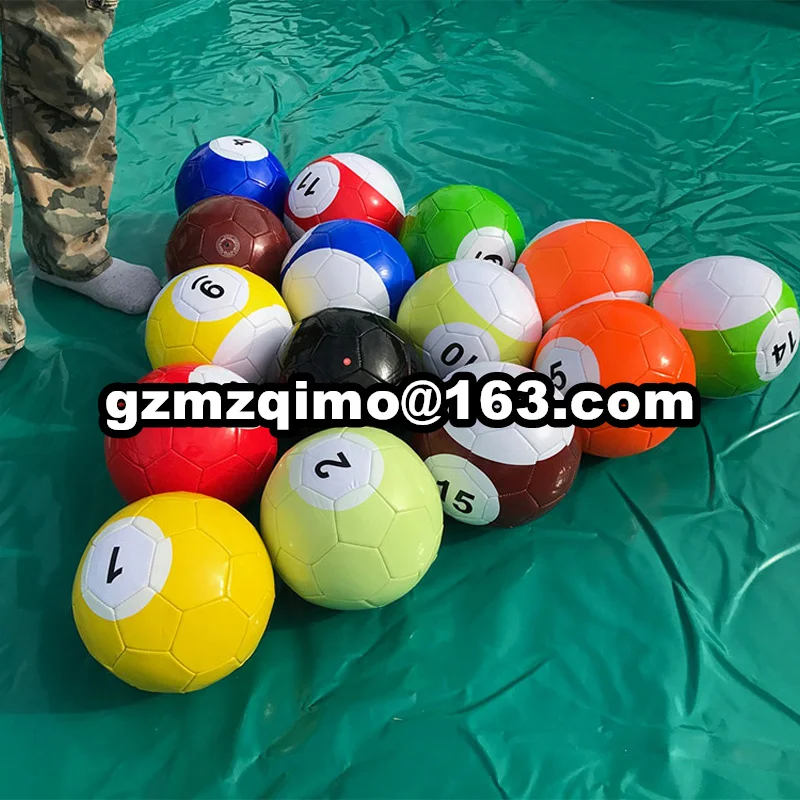 Гигантский надувной футбольный мяч в игре Snookball большой бильярдный (воздушный