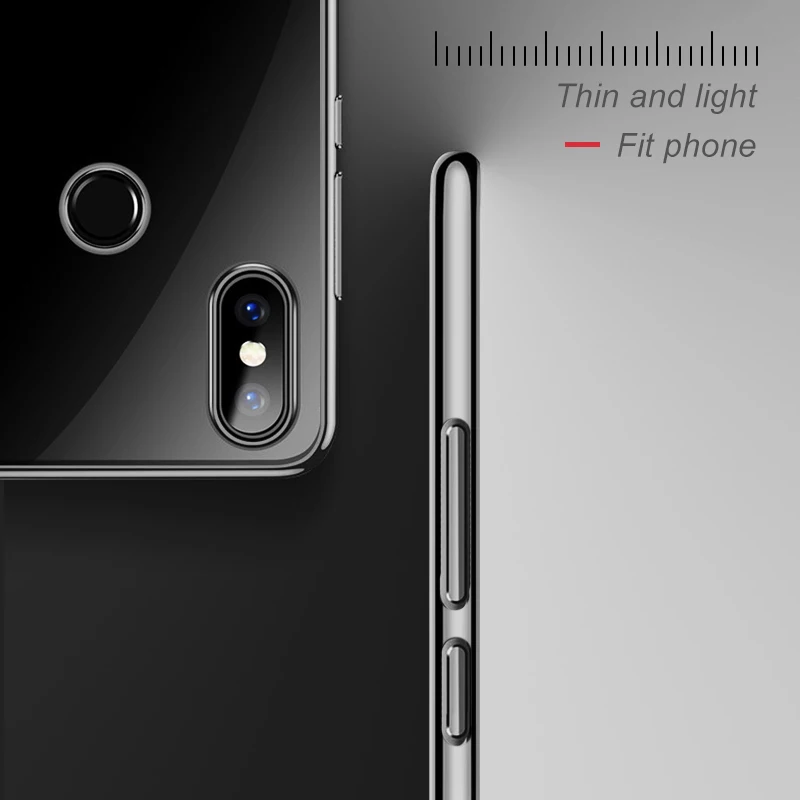 Роскошный чехол для Xiaomi Mi 8 SE A2 A1 Max 3 6X 5X ультра тонкий кристально-резиновый из ТПУ