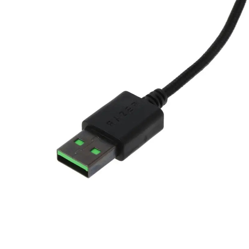 Прочный нейлоновый Плетеный USB кабель для мыши сменный провод проводной игровой