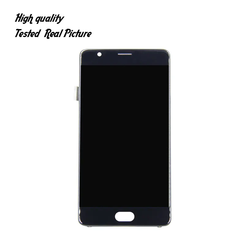 Дисплей ЖК-экран с сенсорной панелью и рамкой для Oneplus 3 / 3T A3000 A3003, Европейская версия.