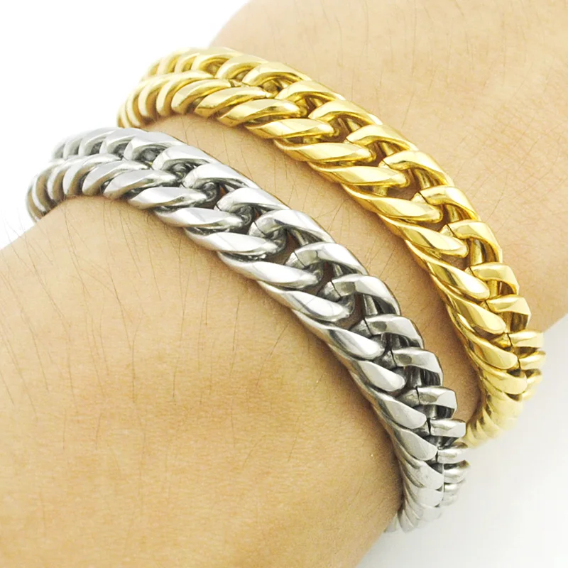Мужские и женские браслеты из нержавеющей стали 22 см 9 мм|hand chain|hand chain mensteel bracelet |