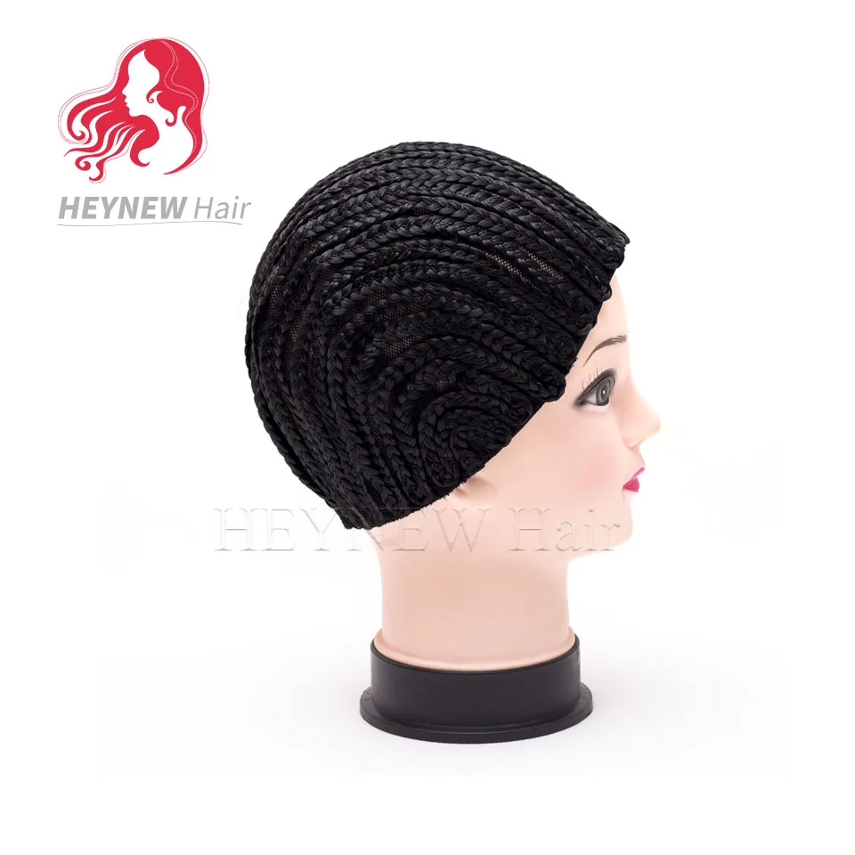 Оптовая продажа cornrow парик Кепки для изготовления Искусственные парики легче
