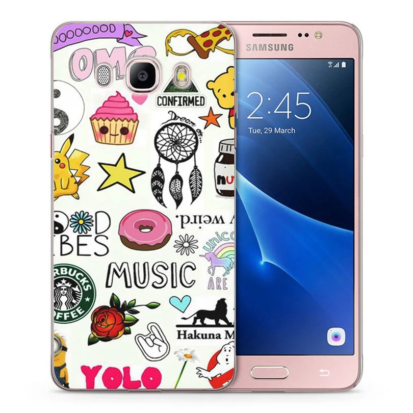 Чехол для Samsung Galaxy A3 A5 2016 2017 J1 J3 J5 J7 S8 G530 красочный чехол из ТПУ Мягкий улыбающийся