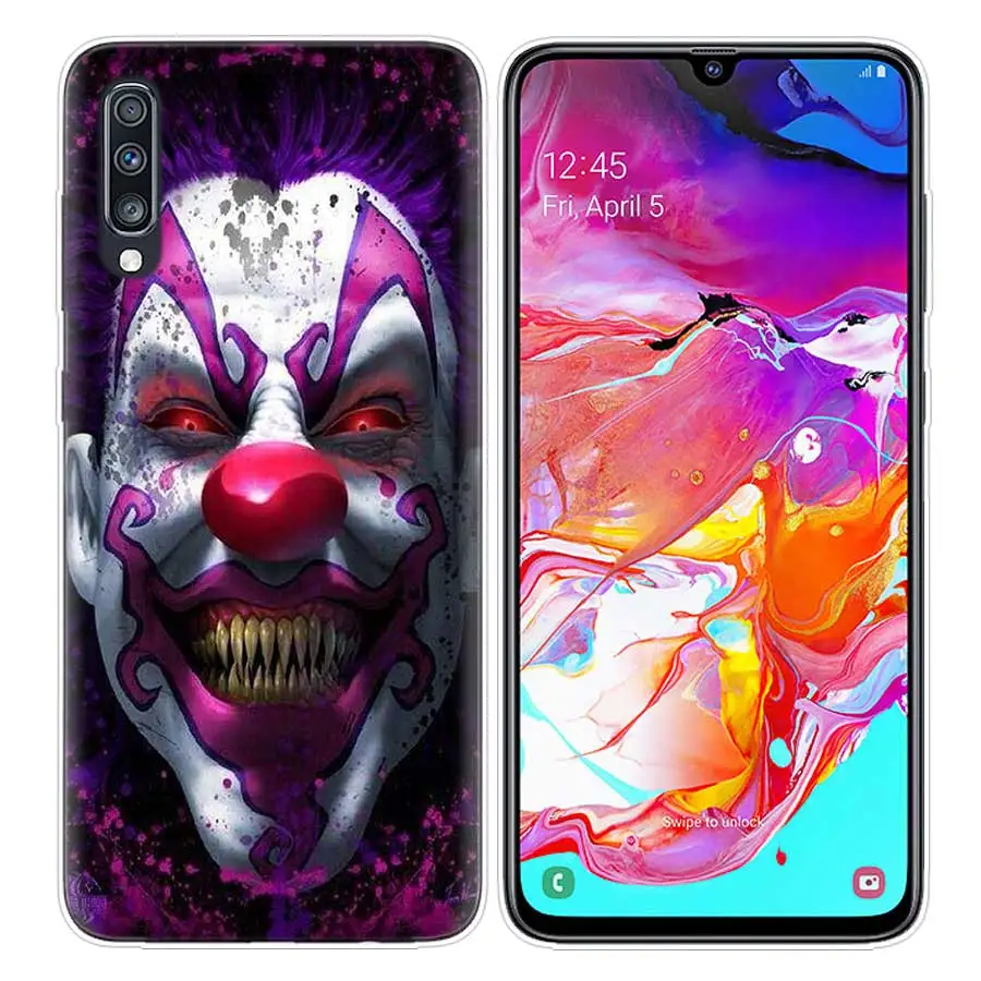 S08 Клоун Джокер установлены на заднюю панель телефона чехол для samsung Galaxy S10E S10 плюс A50 A30 A70 A40 A40S A10 A10E A20 A60 A80 A90 A20E крышка - Цвет: S08
