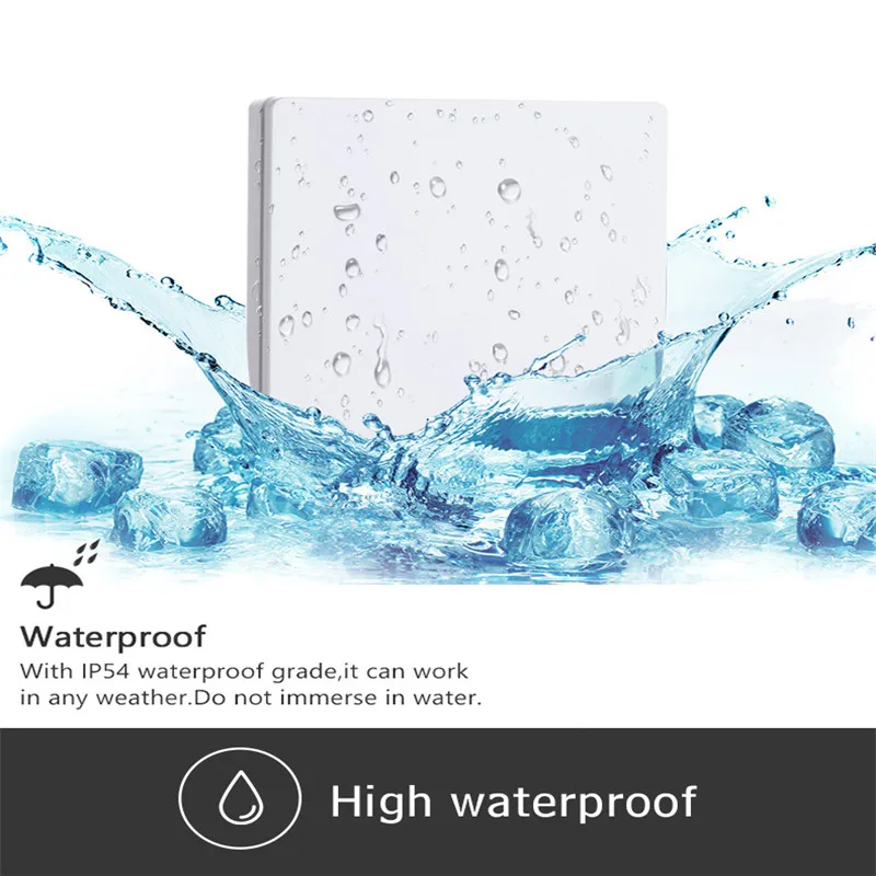 Водонепроницаемый 1/2/3 светодиодный световая кнопка включения переключатель 110v